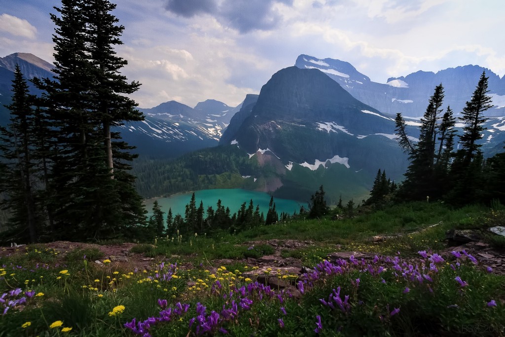 Grinnell Lake overlook by Ryan McKee